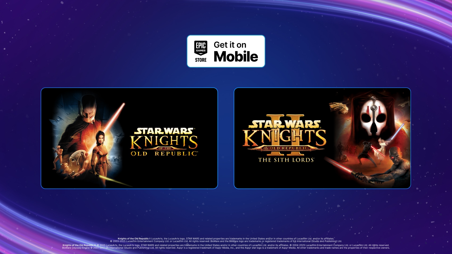 Star Wars Kotor 1 и 2 бесплатно в мобильном Epic Games Store