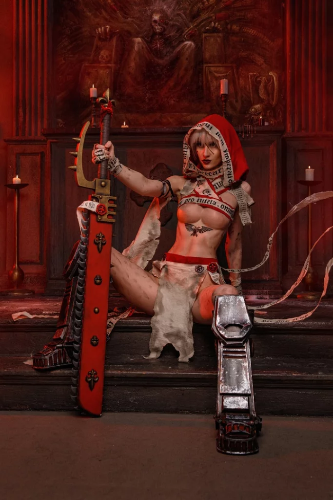 Косплей sister repentia из warhammer 40k от kittilittl 3